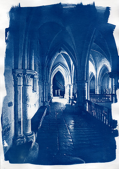Cyanotype, Eglise de Flavigny Sur Ozerain